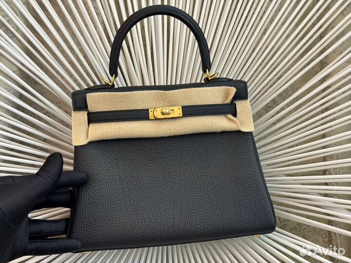 Сумка Hermes Kelly 25 с прожилками