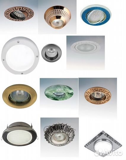 Светодиодные лампы и галогеновые. Светильник, Клем