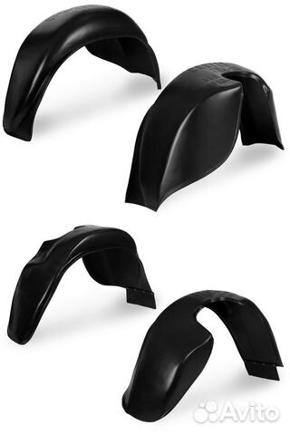 Подкрылки (локера) ваз 2114, 2115, комплект 4 шт