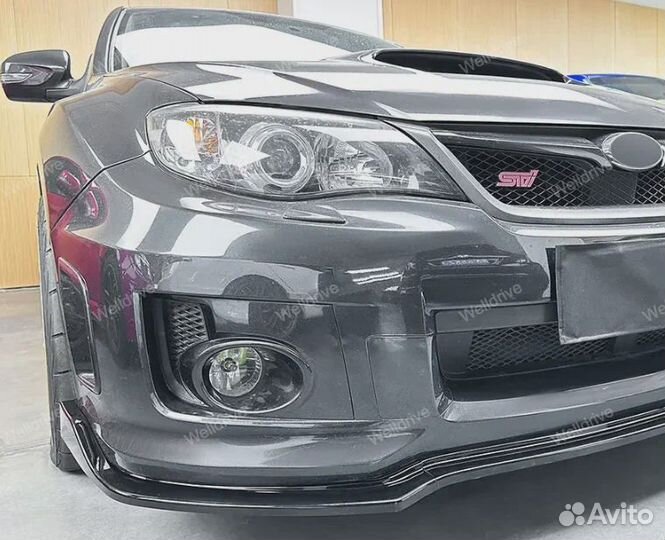 Губа передняя Subaru Impreza WRX STI 3 GE GH GR