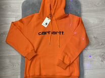 Толстовка Carhartt Худи Оранжевая Тёплая