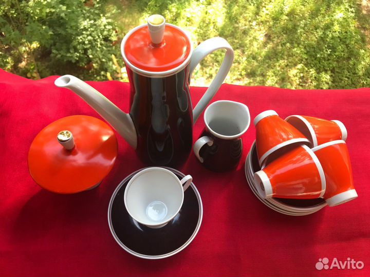 Кофейный сервиз Freiberger Porzellan Винтаж