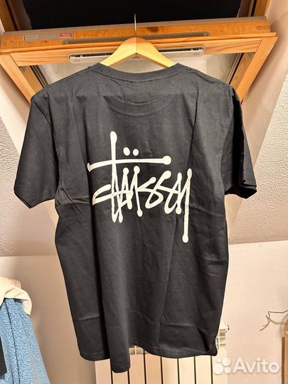 Черная Футболка stussy