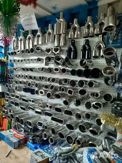 Насадка на глушитель (нержавейка) со скосом