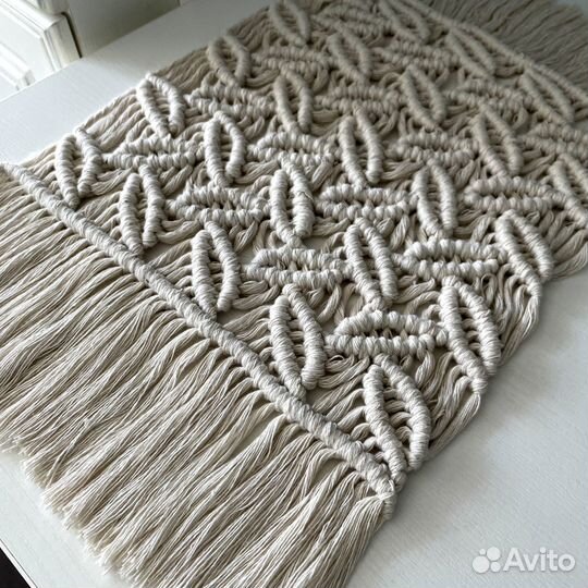 Декоративная салфетка макраме