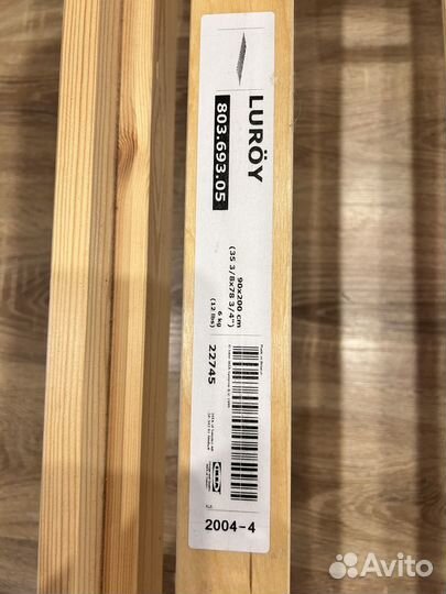 Кровать с матрасом IKEA luroy