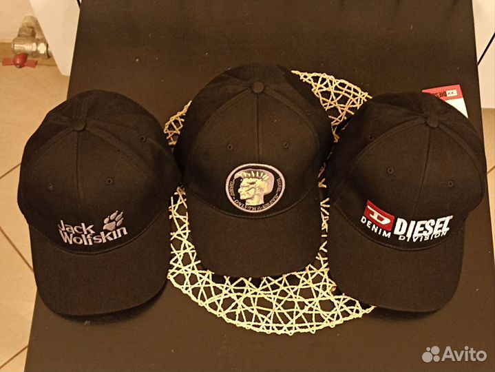 Бейсболка Jack Wolfskin и Diesel Мужская Хлопок