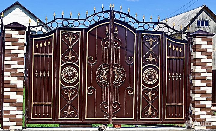 Ворота кованые