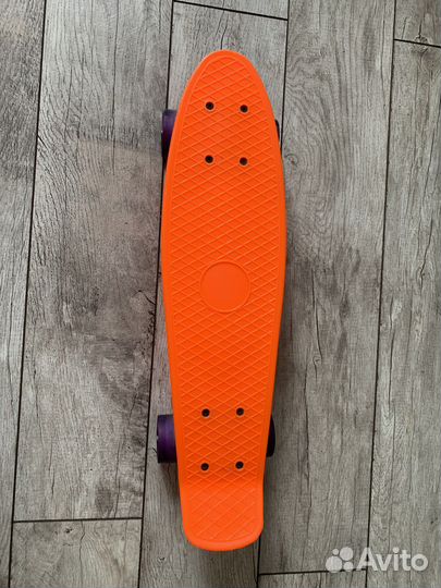 Скейтборд детский (пенниборд) BlackAqua