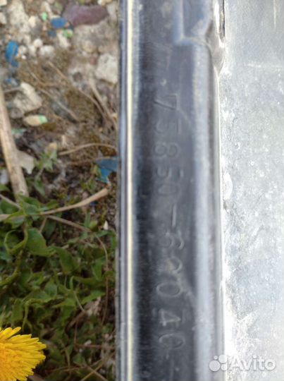 Накладка порога toyota land cruiser 200 правая