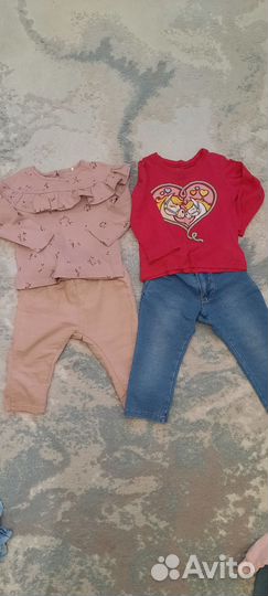 Вещи пакетом на девочку 80