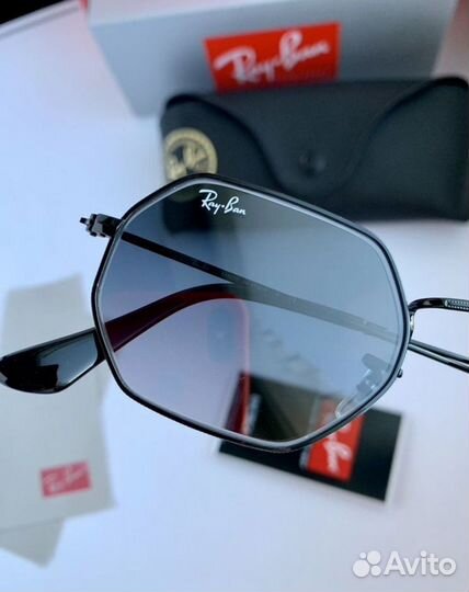 Очки ray ban octagonal пепельные