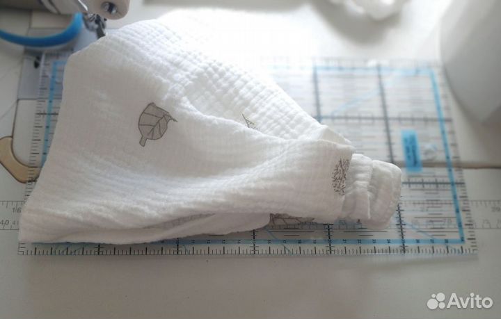 Косынка из муслина на резиночке для девочки