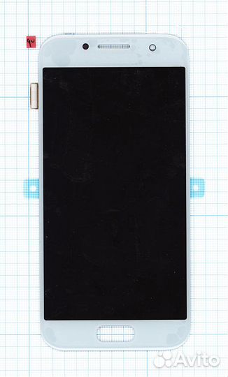 Дисплей Samsung Galaxy A3 2017 A320F голубой Orig