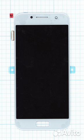 Дисплей Samsung Galaxy A3 2017 A320F голубой Orig