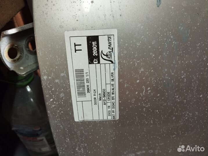 Дверь передняя левая nissan march k12