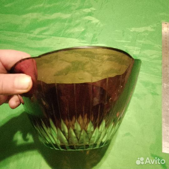 Конфетница марганцовое стекло СССР