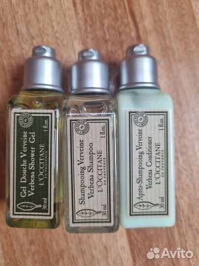 Loccitane вербена,шампунь,кондиционер,гель, 30 мл