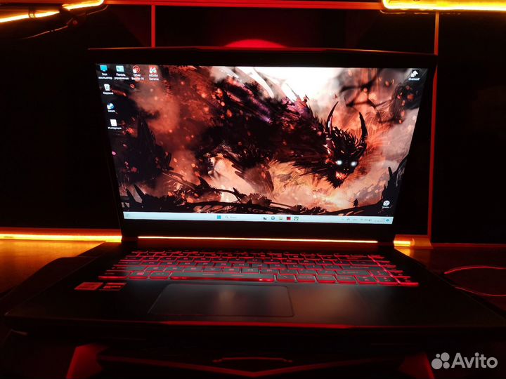 Игровой ноутбук MSI GTX 1650 и i5 10300h 8/256Gb