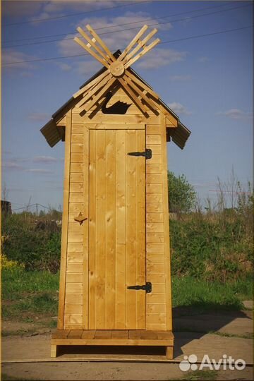 Дачный туалет деревянный HAT114