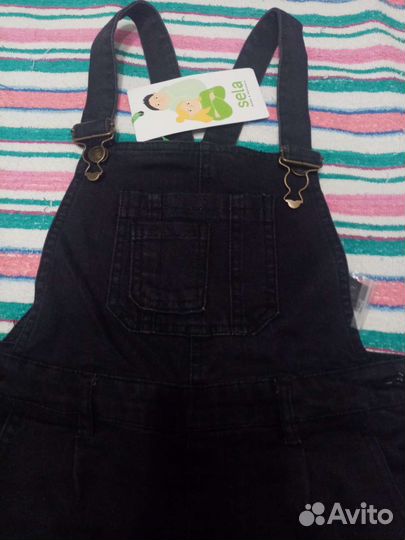 Джинсовый комбинезон для девочки