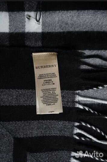 Шарф burberry черный