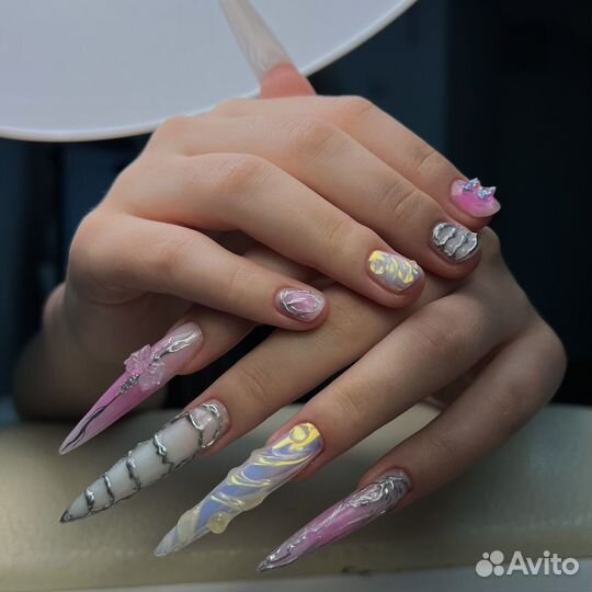 Crazy nails/Маникюр/Наращивание