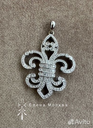 Кулон бриллианты золото