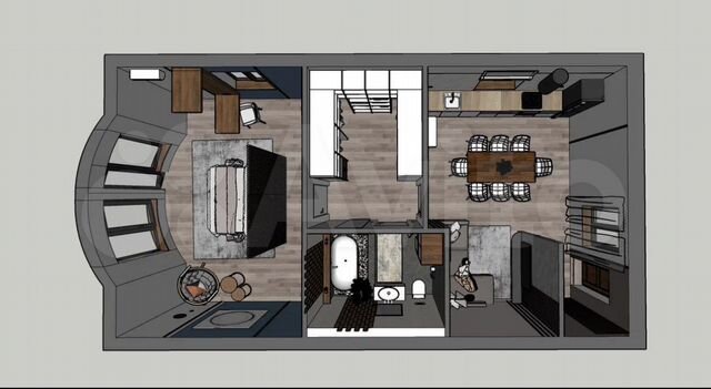 2-к. квартира, 78 м², 2/3 эт.