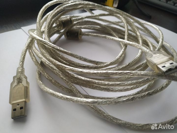 Кабель USB 2.0 male-male папа-папа 5 и 3 метра