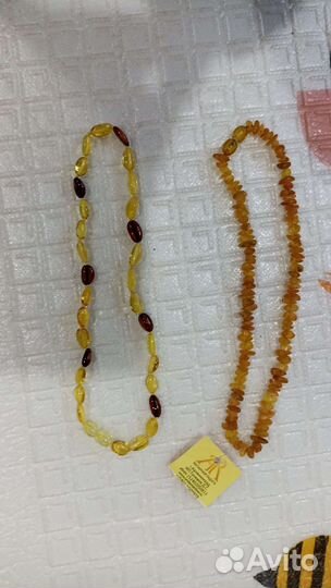 Янтарные бусы детские, а ассортименте