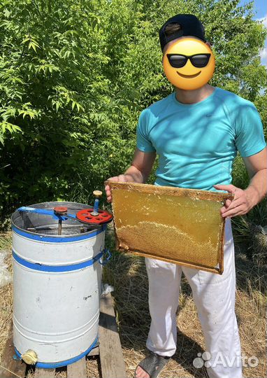 Мед с домашней пасеки (липа, разнотравье)