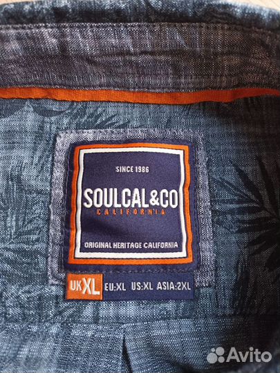 Редкая рубашка Soul Cal Англия размер L/XL 50/52