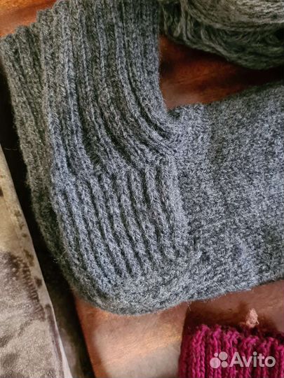 Носки и следки ручной вязки шерстяные