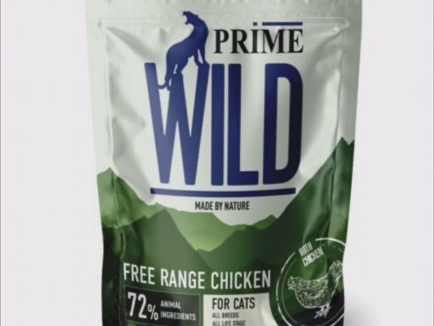 Prime wild Корм для кошек GF free range с курицей