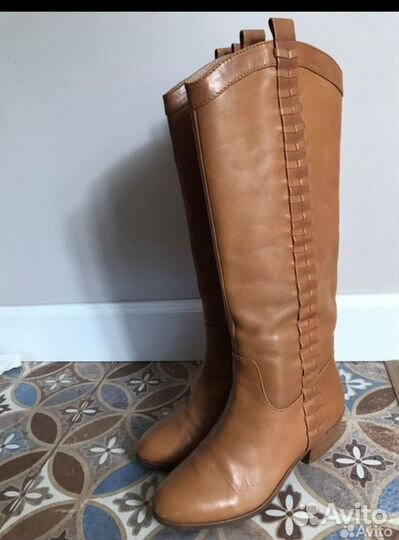 Сапоги женские натуральная кожа 37