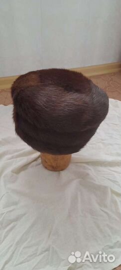 Шапка женская, норковая, размер 56