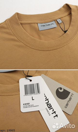 Футболка Carhartt pocket горчичная