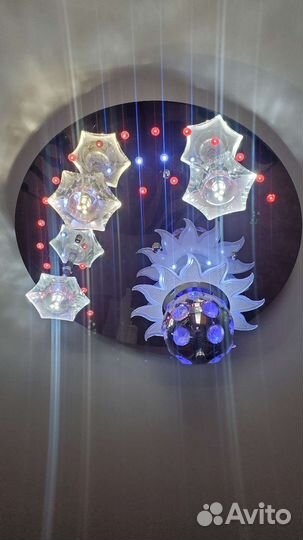 Люстра потолочная светодиодная с пультом