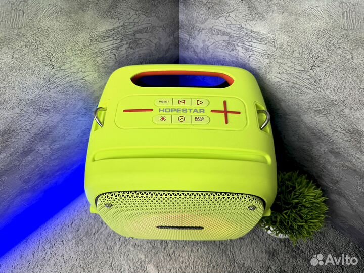 Новая мощная колонка 80 Вт, 2 микрофона