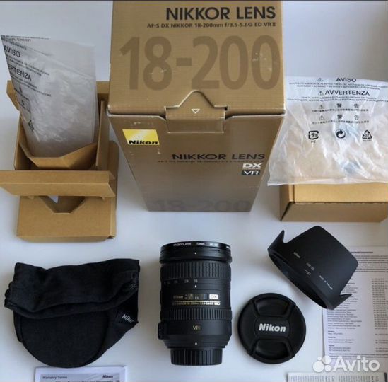 Nikon AF-S DX 18-200 f/3.5-5.6 G VR II, Новый