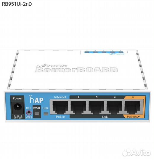 RB951Ui-2nD, Точка доступа Mikrotik hAP 2.4 ггц, 3