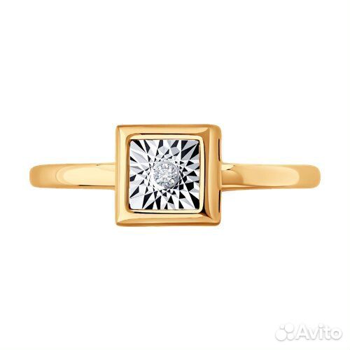 Кольцо Diamant из золота, 51-210-02964-1, р.16