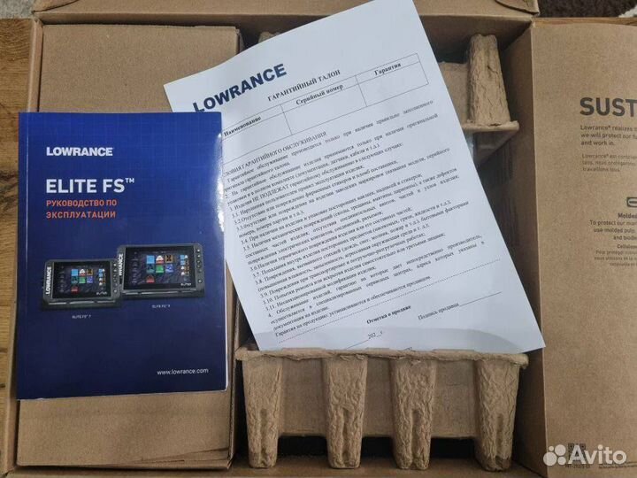 Эхолот lowrance elite 9 fs с датчиком