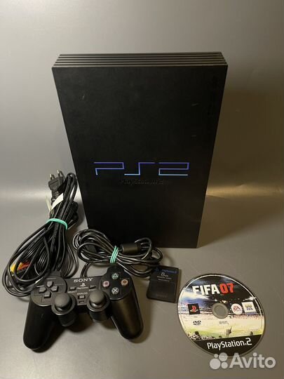 PS2 FAT 8MB + игра лицензия