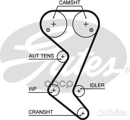 Комплект грм citroen/peugeot 1.8/2.0I 16V 2004