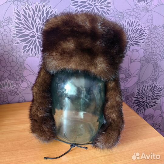 Новая норковая шапка мужская