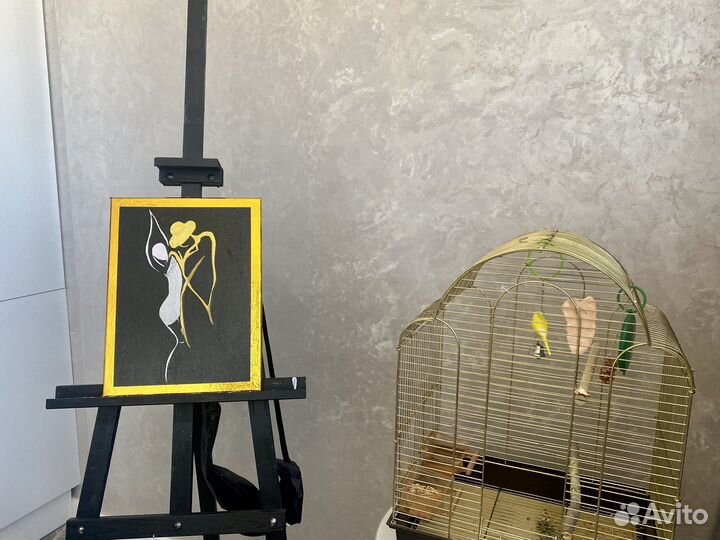 Картина - силуэты холст ручная работа