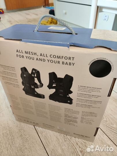 Эргорюкзак BabyBjorn One Air 3D Mesh, Silver