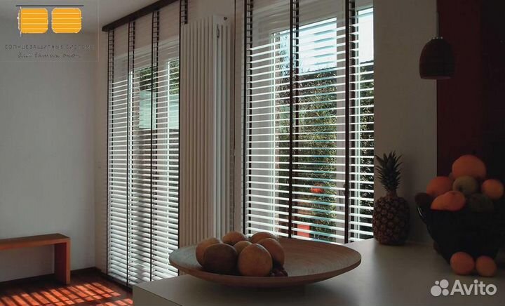 Деревянные жалюзи горизонтальные